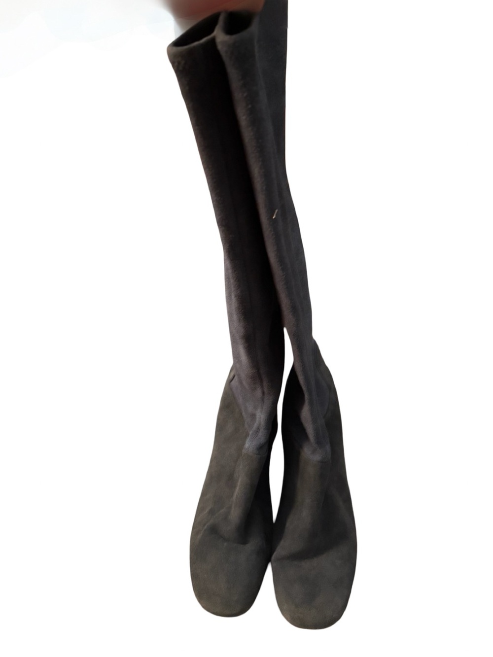 Tory Burch Black Suede Over-the-Knee Stretch Boots